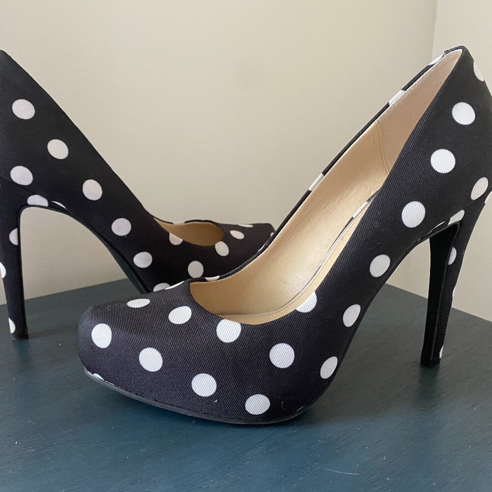 Jessica Simpson Polka Dot Heels Size 8